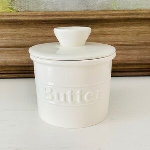 Benicci Butter Bell White Ceramic French Butter Crock Gourmet Kitchen Gifts